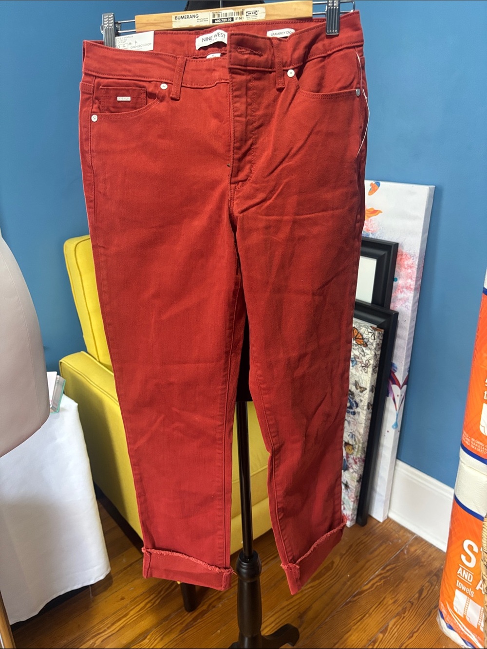 Nine West Rust Red jeans size 6